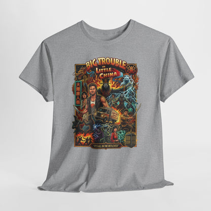 Big Trouble Little China Movie Poster T-Shirt — Retro 80s Action Graphic Tee