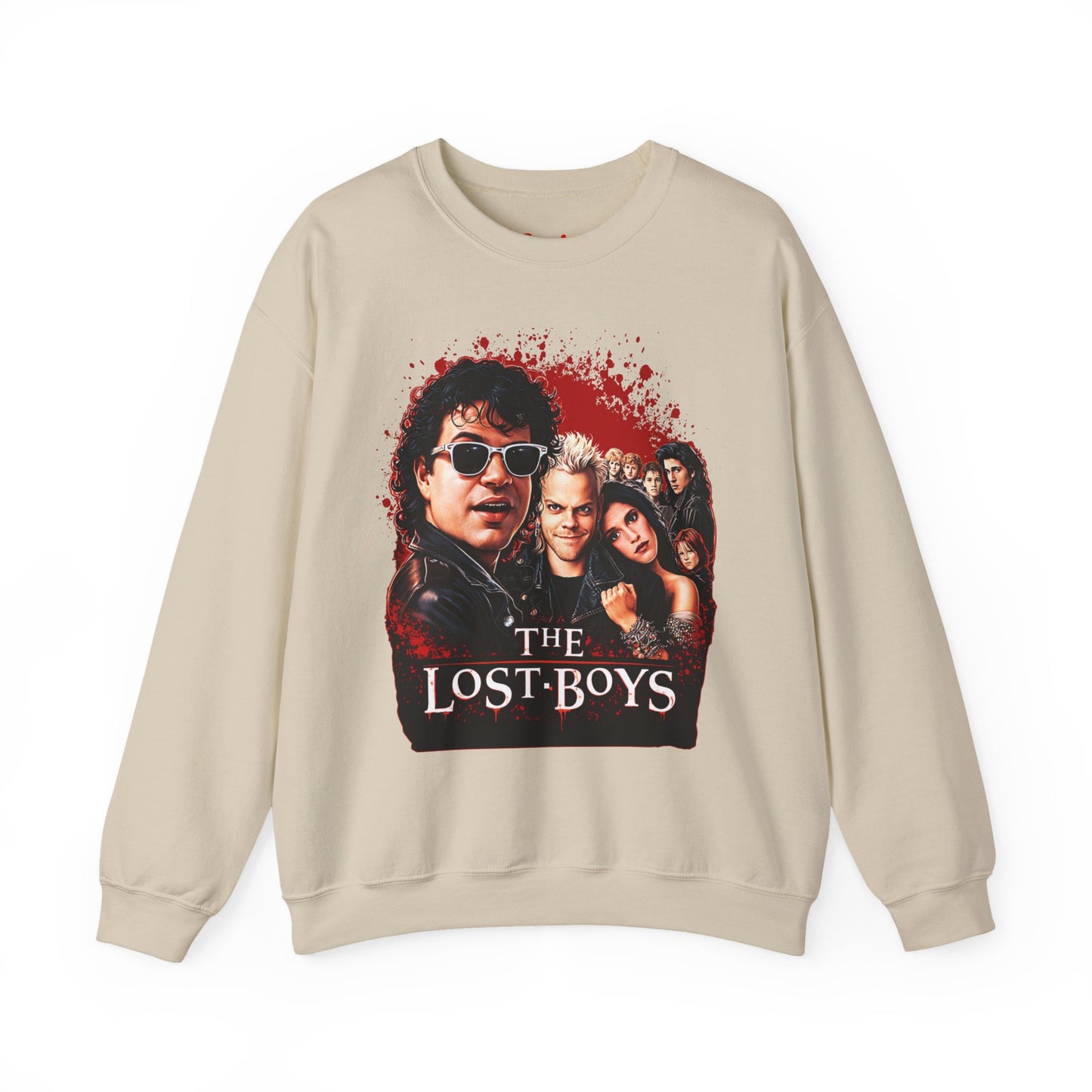 Lost Boys Crewneck Sweatshirt — Vintage Horror Movie Graphic (Welcome to Santa Carla)