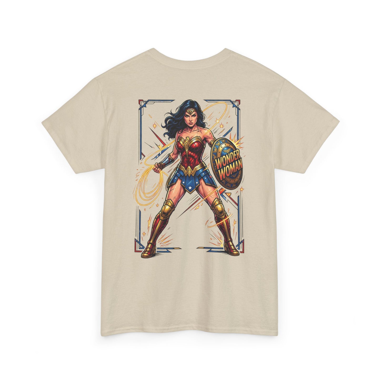 Wonder Woman Graphic Tee — Retro Heroine Illustration T‑Shirt