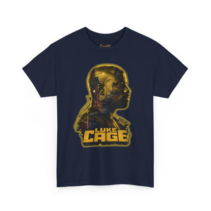 Luke Cage Profile Graphic Tee — Retro Marvel Street Hero T‑Shirt