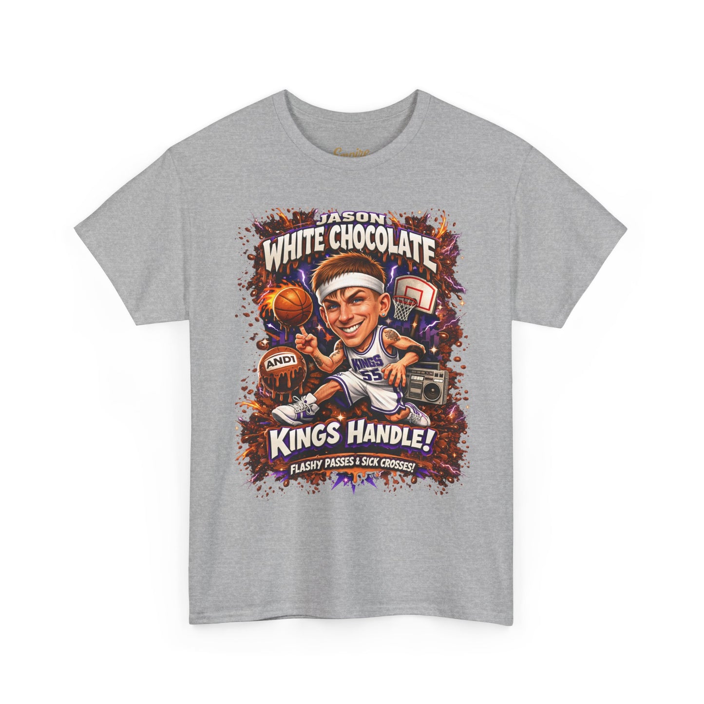 White Chocolate Kings Handle Basketball T-Shirt