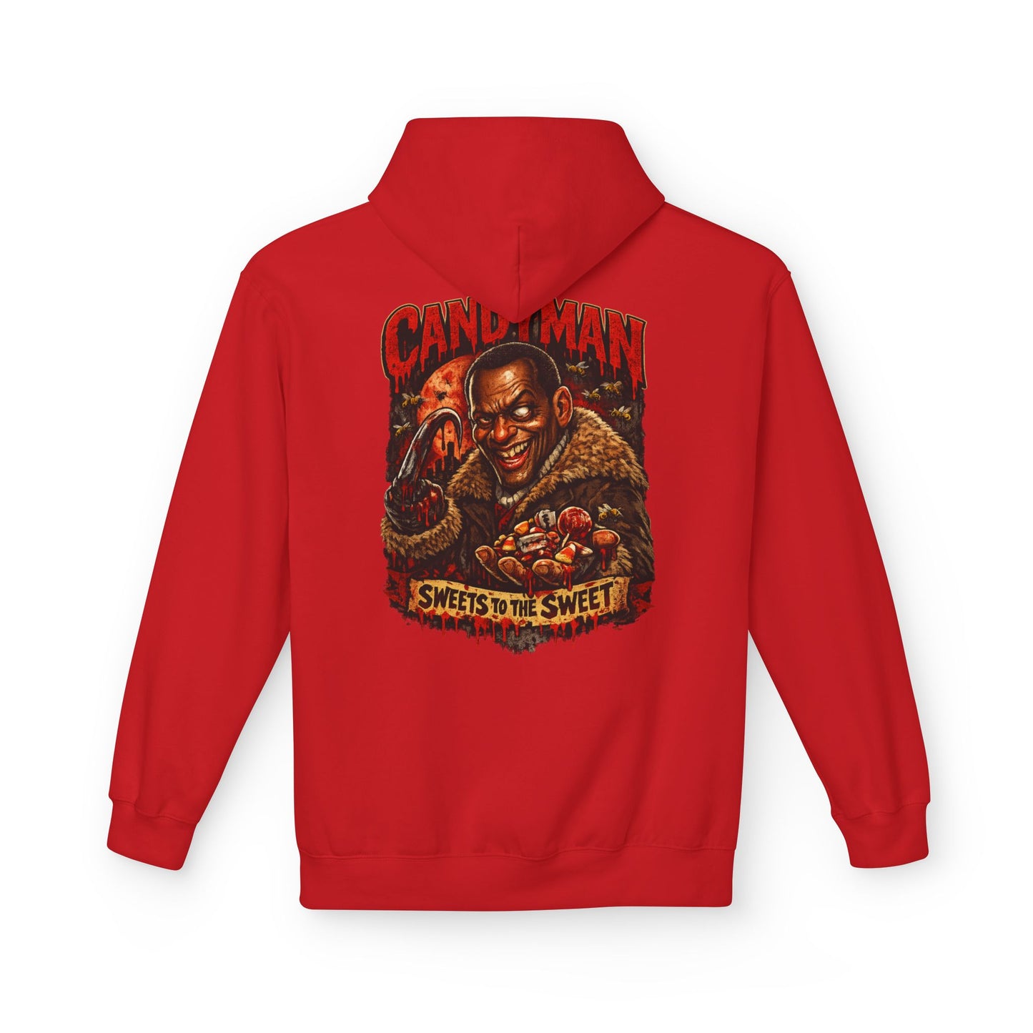 Horror Movie Candyman "Sweets to the Sweet" Retro Poster Midweight Softstyle Fleece Hoodie