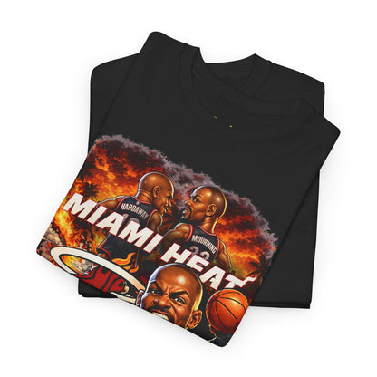 Miami Heat Retro Players Graphic Tee — Vintage Basketball Fan Shirt