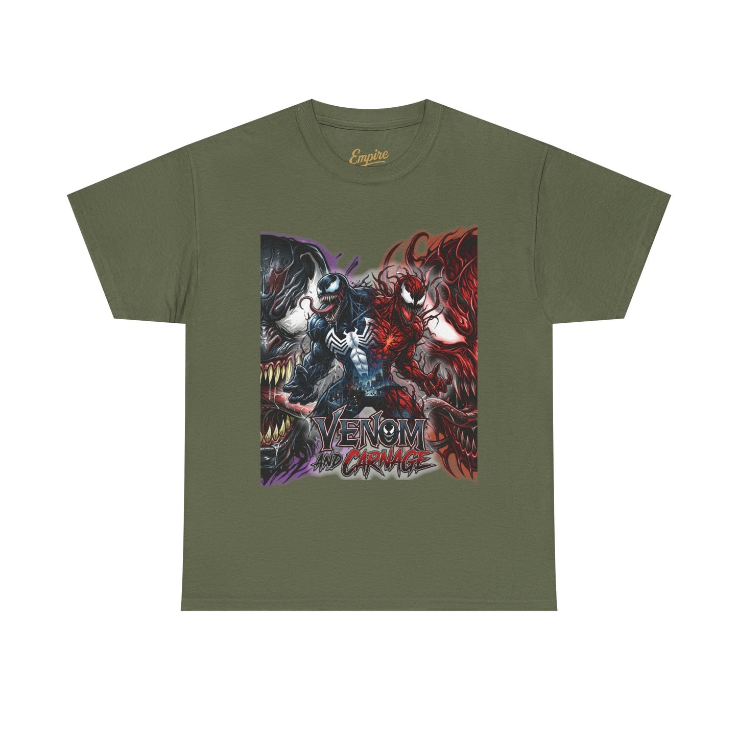 Venom vs Carnage Graphic Tee - Comic Movie Villains Shirt