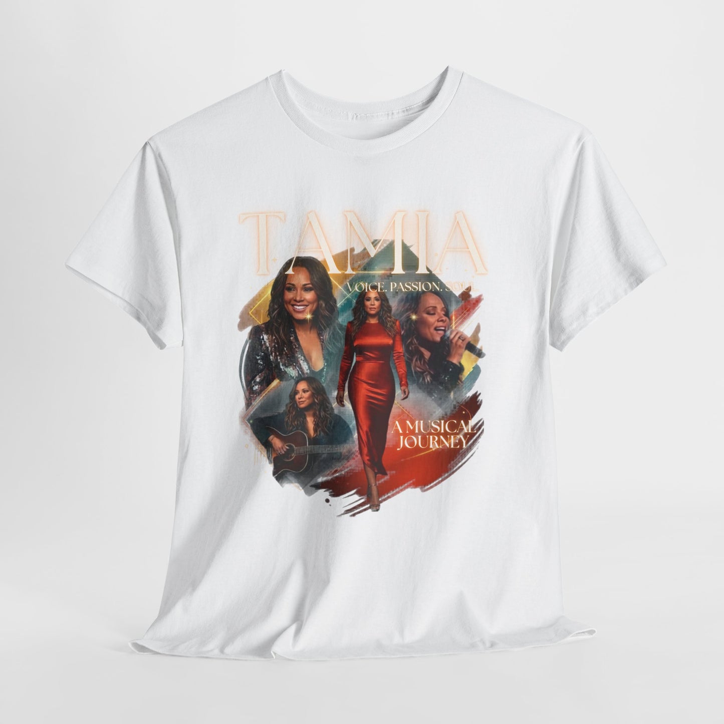 TAMIA Portrait Collage Tee — "More" Album Tribute Graphic T‑Shirt