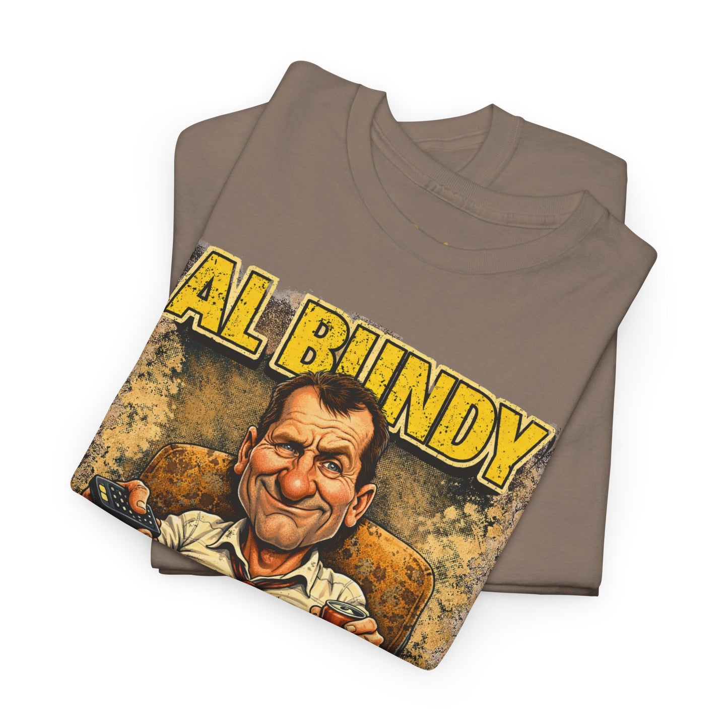 Retro TV Character Tee — "Al Bundy Awesome... Gawwwwd" Graphic T-Shirt