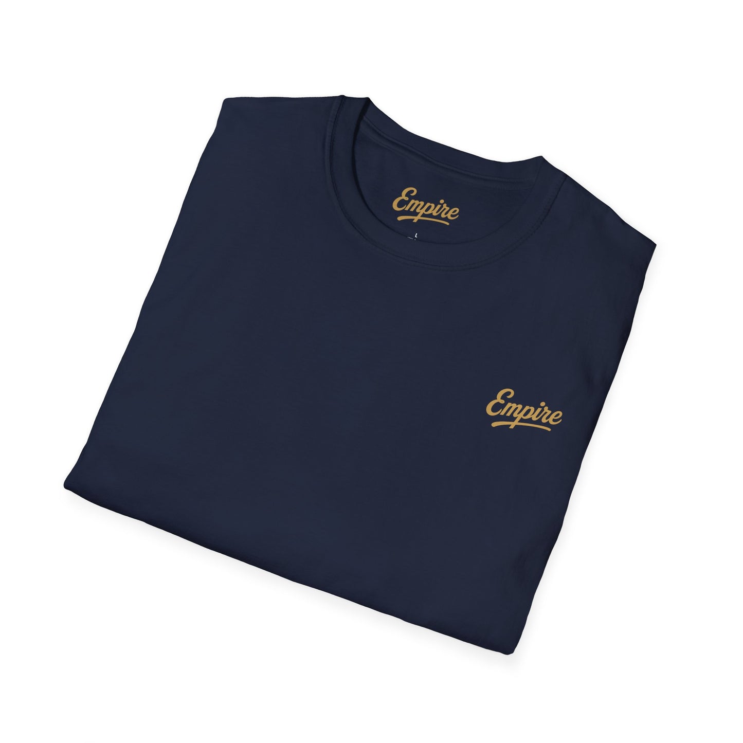 Softstyle Gold 'Empire' Logo T-Shirt