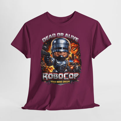 Robocop Graphic Tee — Retro Action Movie Shirt ("Your Move Creep")