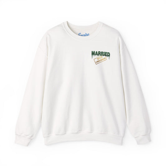 Al Bundy 'Married... Awesome Gawwwwd' Crewneck Sweatshirt