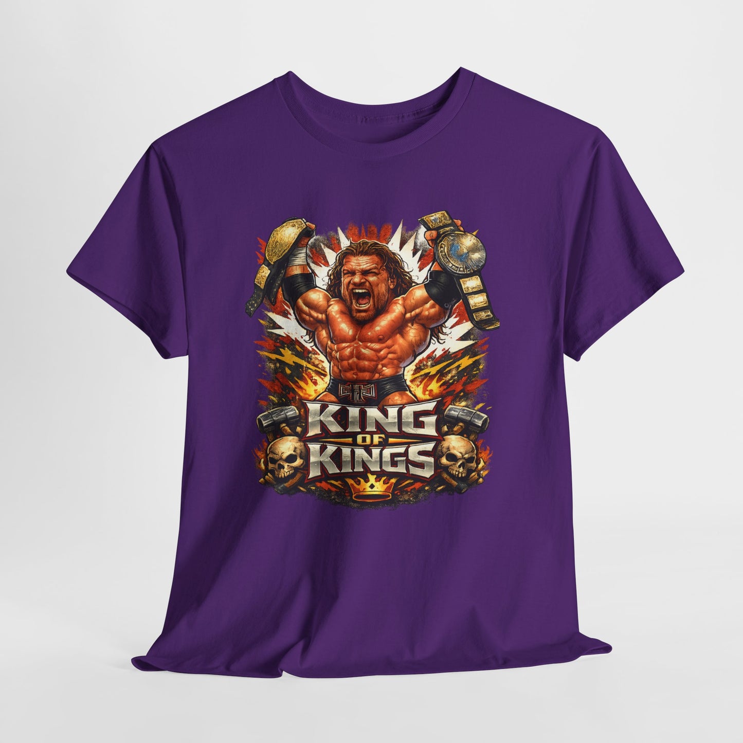 King of Kings Tee - Retro Wrestling Champion Graphic T-Shirt