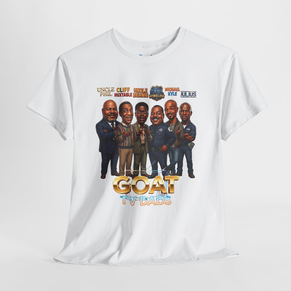 TV Legends Caricature T-Shirt — "GOAT TV Dads" Graphic Tee