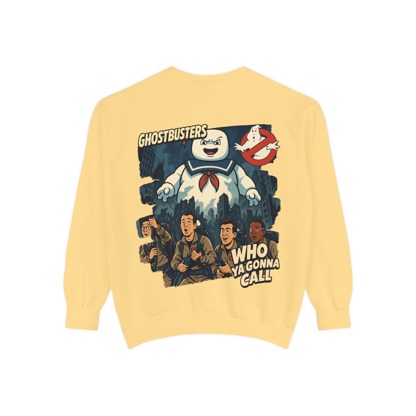 Ghostbusters Sweatshirt — Who Ya Gonna Call Vintage Graphic Crewneck