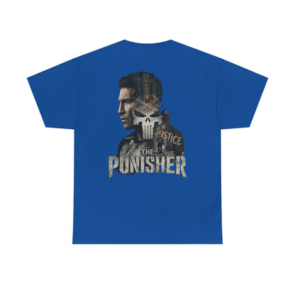 Punisher Graphic Tee — Skull Logo Front & The Punisher Portrait Back