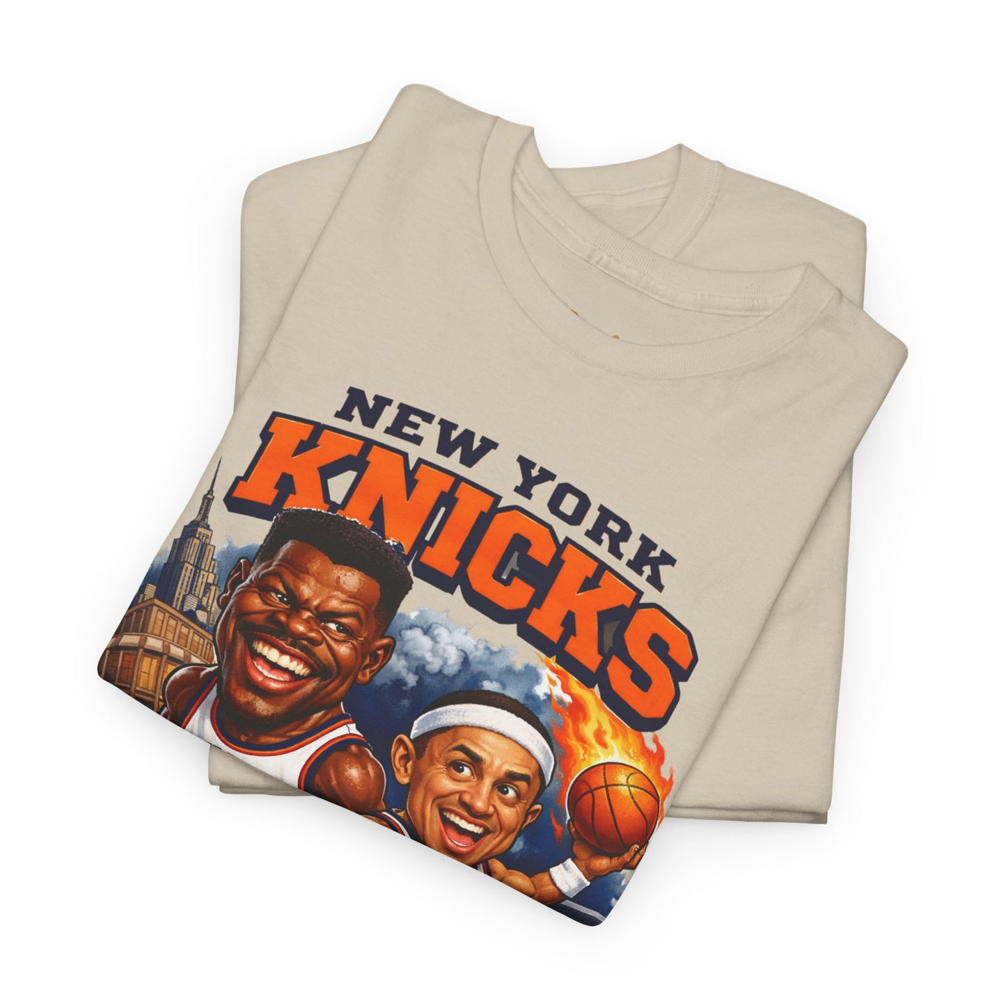 New York Knicks Patrick Ewing & John Starks Retro Basketball Tee