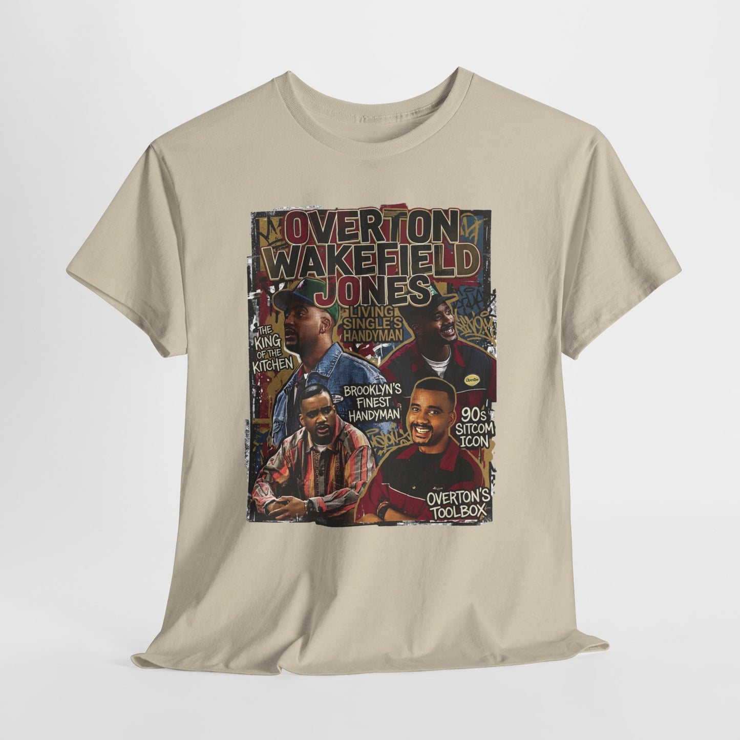Vintage Living Single Collage T‑Shirt — Overton Wakefield Jones Graphic Tee