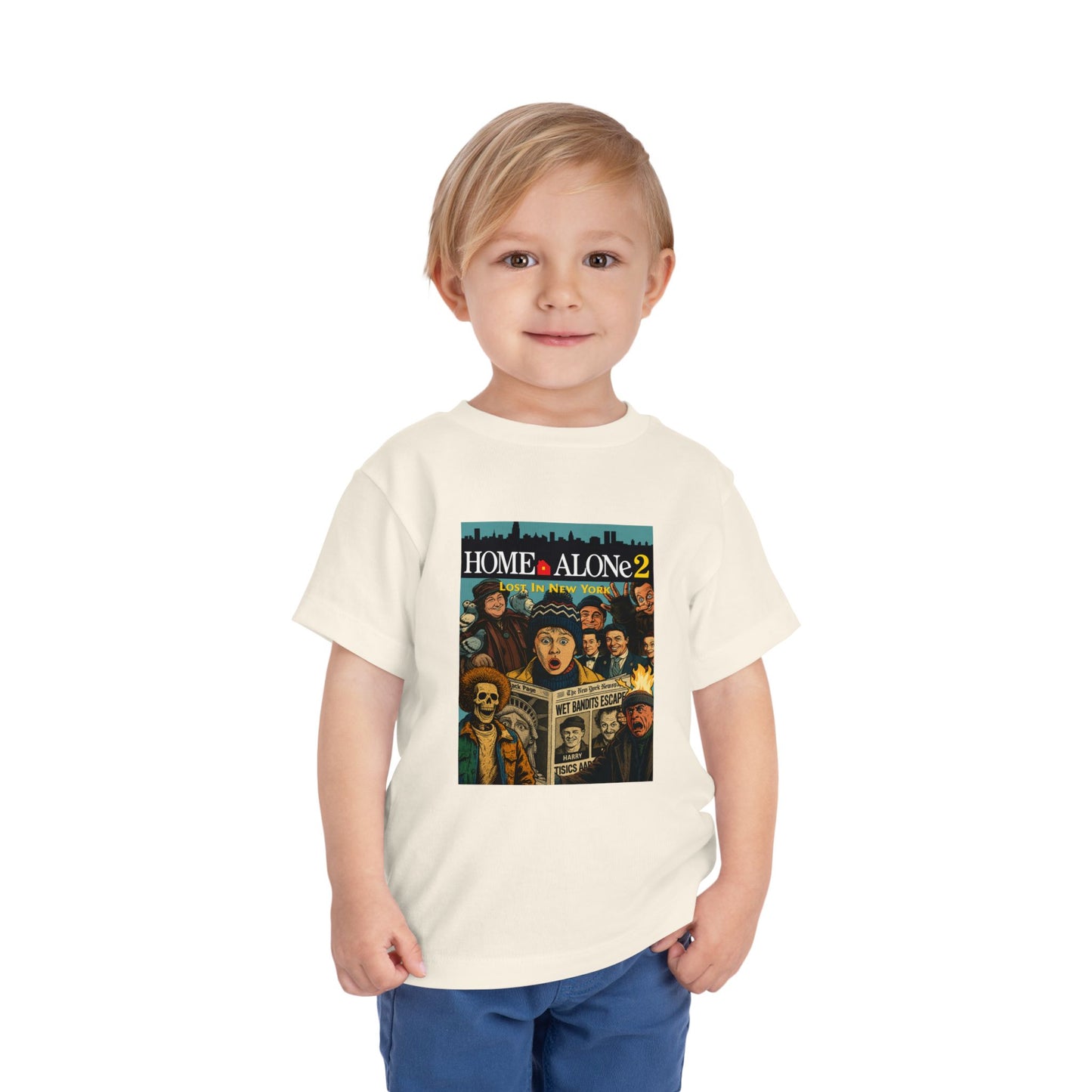 Home Alone 2 Toddler Tee - Fun Kid's Shirt for Movie Fans, Birthday Gift, Playtime, Family Movie Night, Holiday Apparel