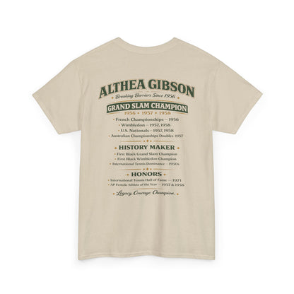 Althea Gibson 'Breaking Barriers' Tennis T-Shirt — Vintage Grand Slam Champion Tribute