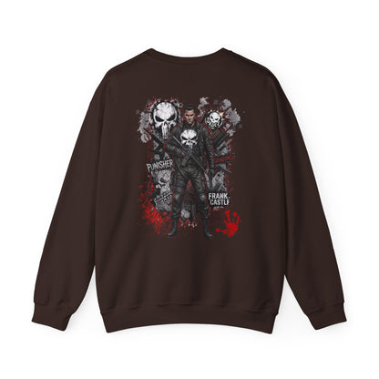 Punisher Graphic Crewneck Sweatshirt — Frank Castle Skull Design