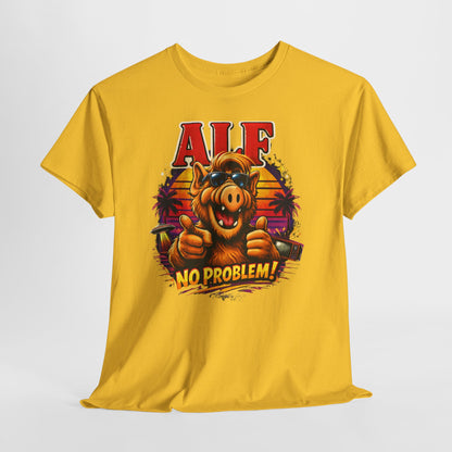 ALF “No Problem!” Graphic Tee — Retro 80s TV Character T-Shirt