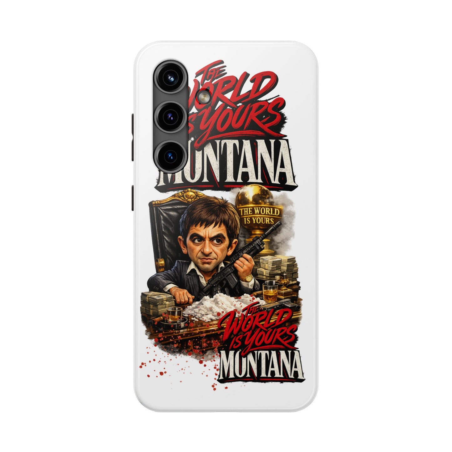 Tony Montana "The World Is Yours" Vintage Caricature Tough Phone Case