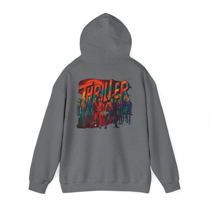 MJ 'Thriller' Retro Zombie Crew Graphic Hoodie