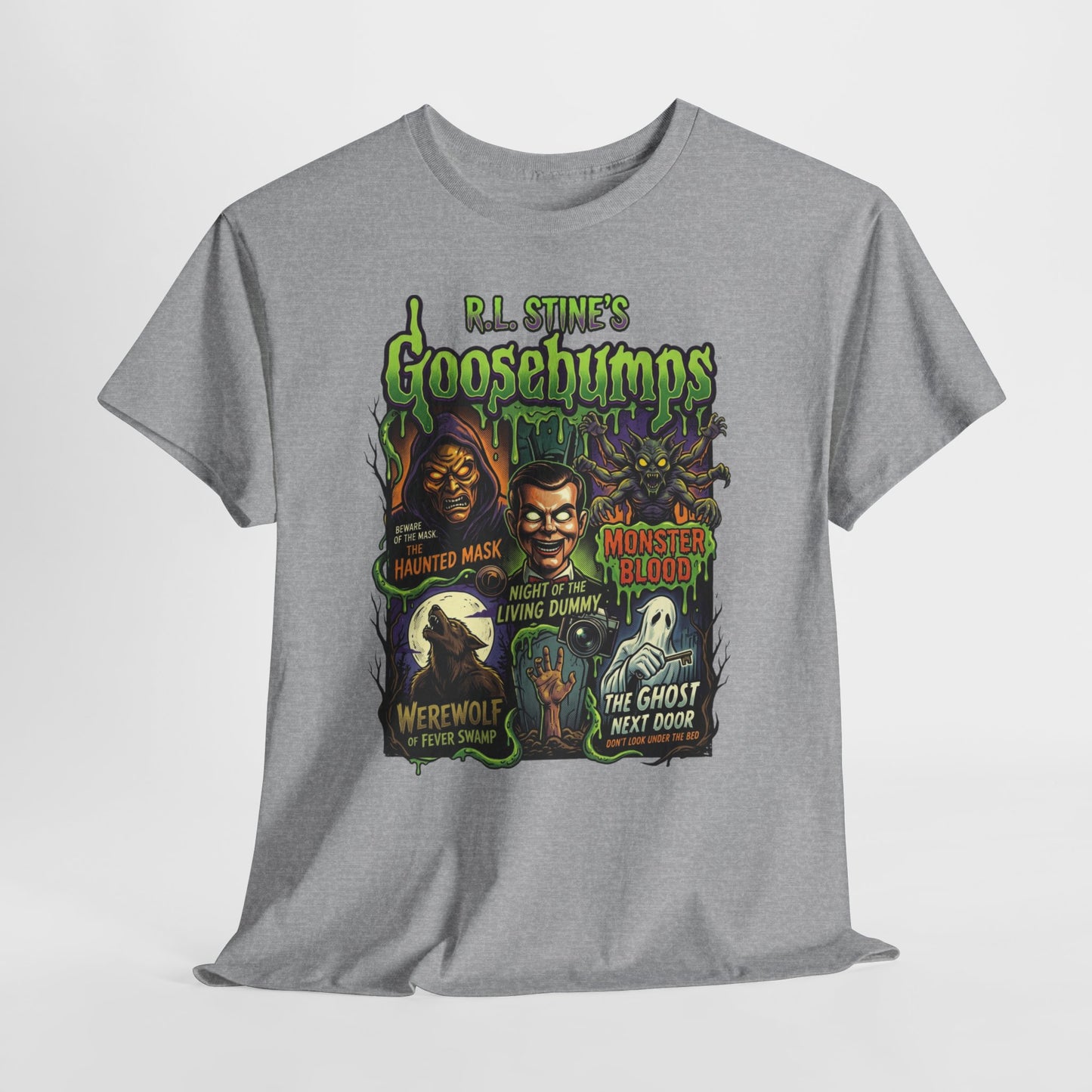 Goosebumps Retro Horror T-Shirt — Classic 90s Kids Spooky Monsters Tee