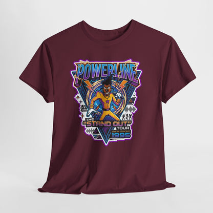 Powerline '95 Tour Graphic Tee — Retro 90s Music Band Shirt