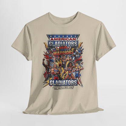 American Gladiators Retro Graphic Tee — Warriors Coliseum Design