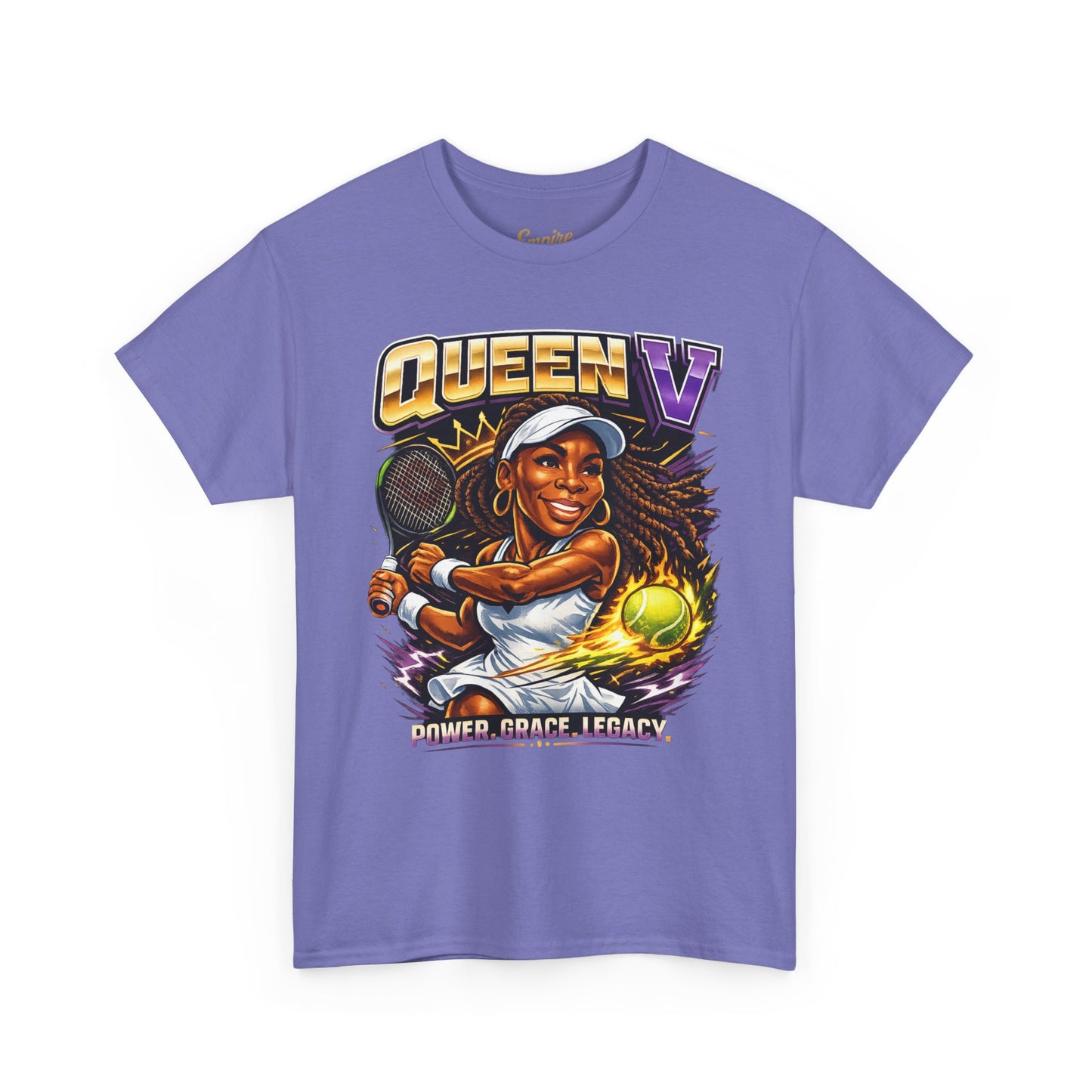 Queen V Tennis Tee — "Queen V" Venus Williams Tribute Shirt
