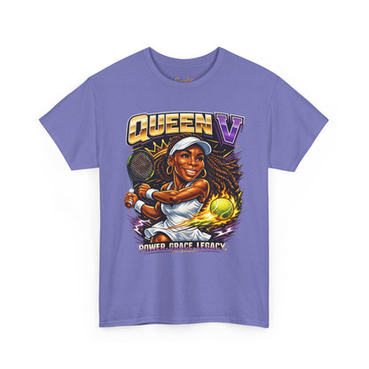 Queen V Tennis Tee — "Queen V" Venus Williams Tribute Shirt