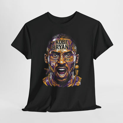 Kobe Bryant Portrait Tee — Lakers Tribute Basketball Shirt