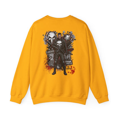Punisher Graphic Crewneck Sweatshirt — Frank Castle Skull Design