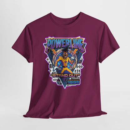 Powerline '95 Tour Graphic Tee — Retro 90s Music Band Shirt