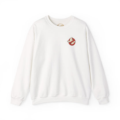 Ghostbusters Crewneck Sweatshirt — Stay Puft & "Who Ya Gonna Call" Graphic