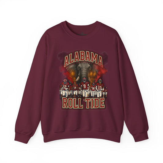 Alabama Roll Tide Sweatshirt - Cozy Fan Sweatshirt, Game Day Apparel, College Sports Gear, Unisex Crewneck, Perfect for Tailgating