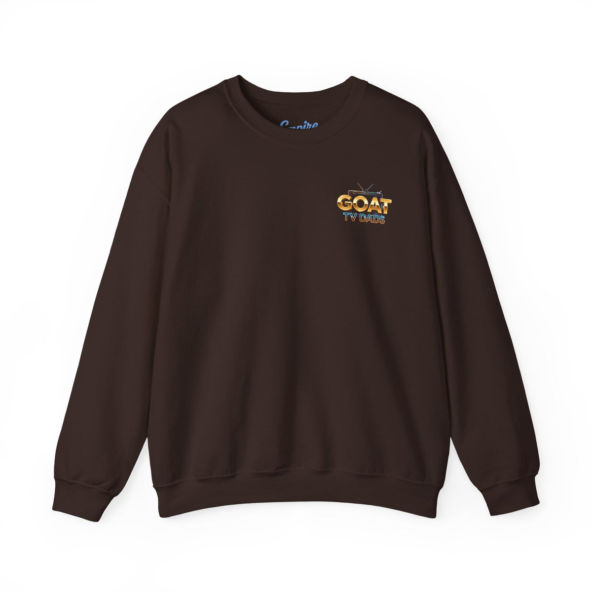 Crewneck Sweatshirt — 'GOAT' Icon Caricature Tribute Backprint