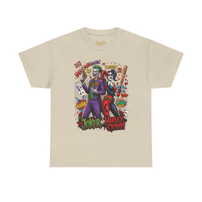 Graphic Tee — Joker & Harley Comic Art T-Shirt