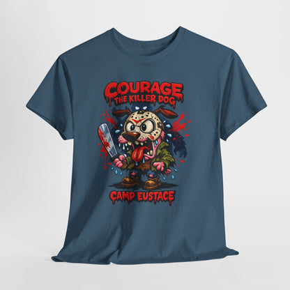 Horror Camp Graphic Tee — "Courage the Killer Dog" Camp Eustace Shirt