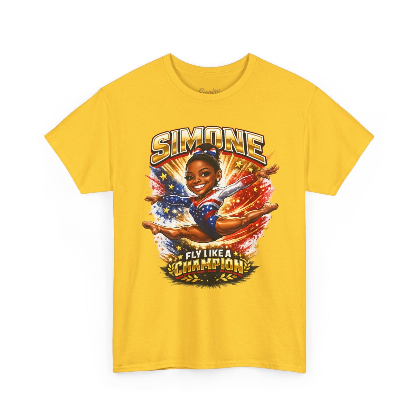 Simone Champion Gymnastics T-Shirt — "Fly Like a Champion" Tribute Tee