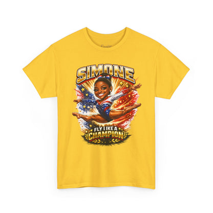 Simone Champion Gymnastics T-Shirt — "Fly Like a Champion" Tribute Tee