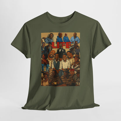 Retro Life Graphic Tee, Unisex Heavy Cotton T-Shirt, Vintage Style Shirt, Casual Wear, Unique Gift Idea