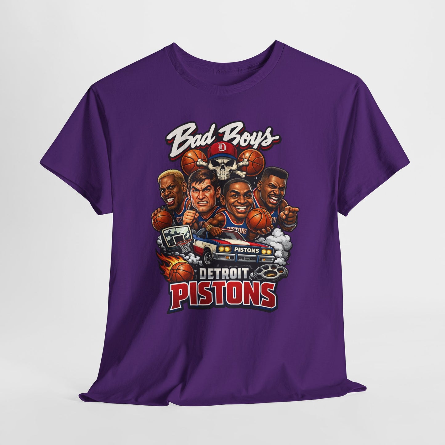 Detroit Pistons "Bad Boys" T-Shirt — Vintage Basketball Team Tee