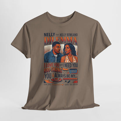Dilemma Retro R&B Tee — Nelly & Kelly Song Lyric Shirt