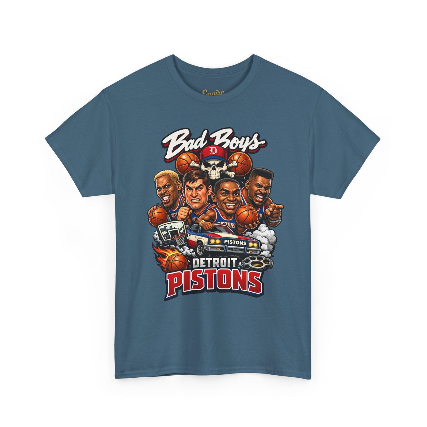 Detroit Pistons "Bad Boys" T-Shirt — Vintage Basketball Team Tee