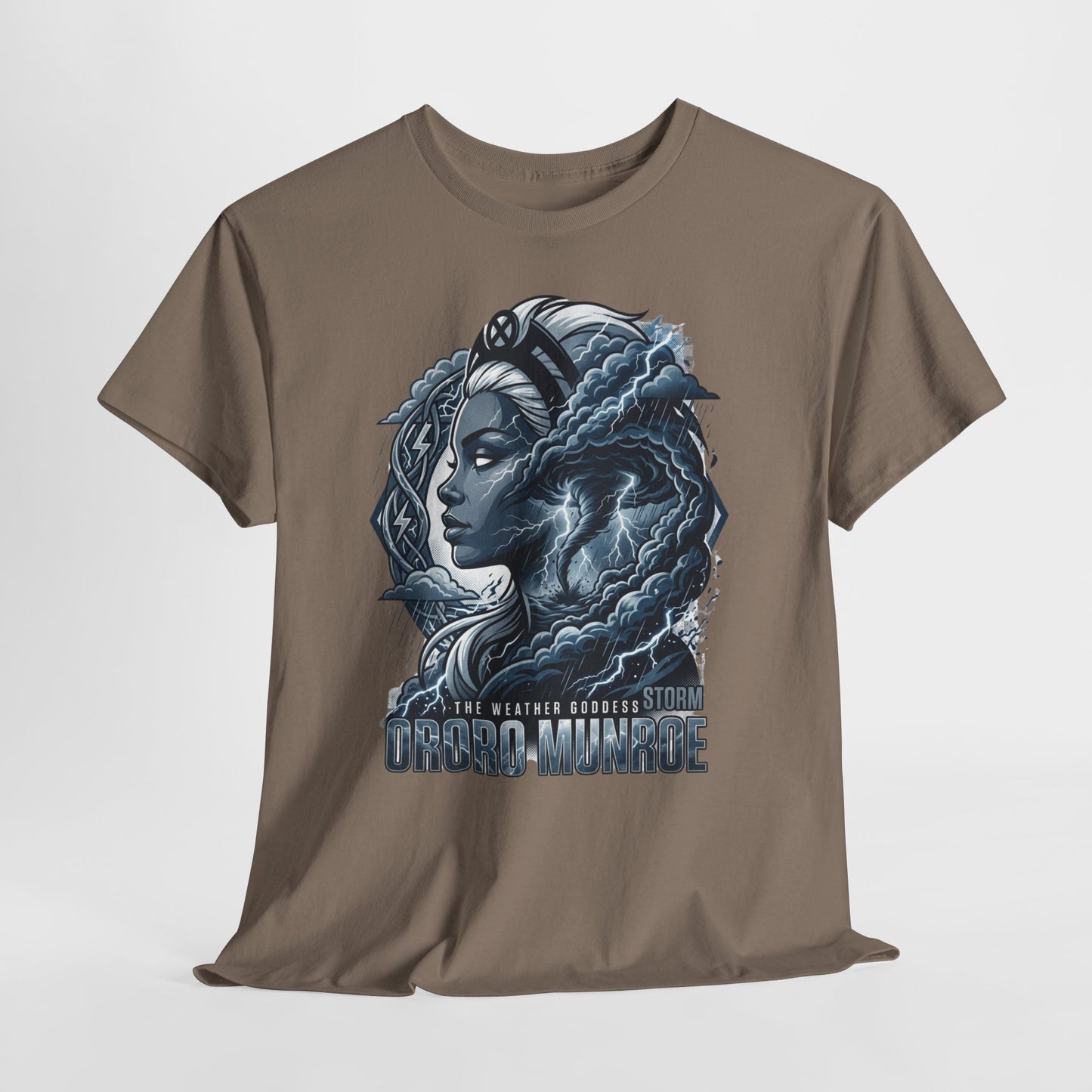 Storm Goddess Graphic Tee — Sci‑Fi Portrait T-Shirt