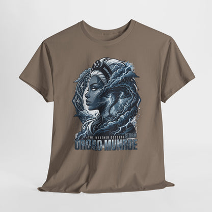 Storm Goddess Graphic Tee — Sci‑Fi Portrait T-Shirt