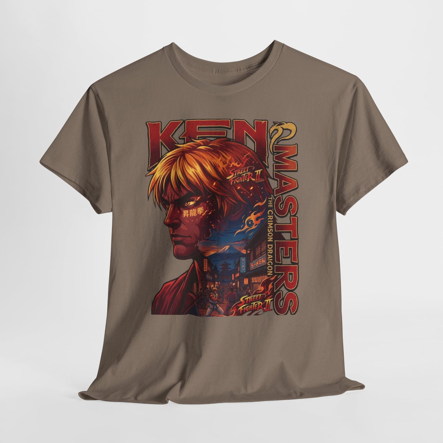 Ken Masters Portrait Tee — Retro Street Fighter Graphic T-Shirt