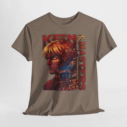 Ken Masters Portrait Tee — Retro Street Fighter Graphic T-Shirt