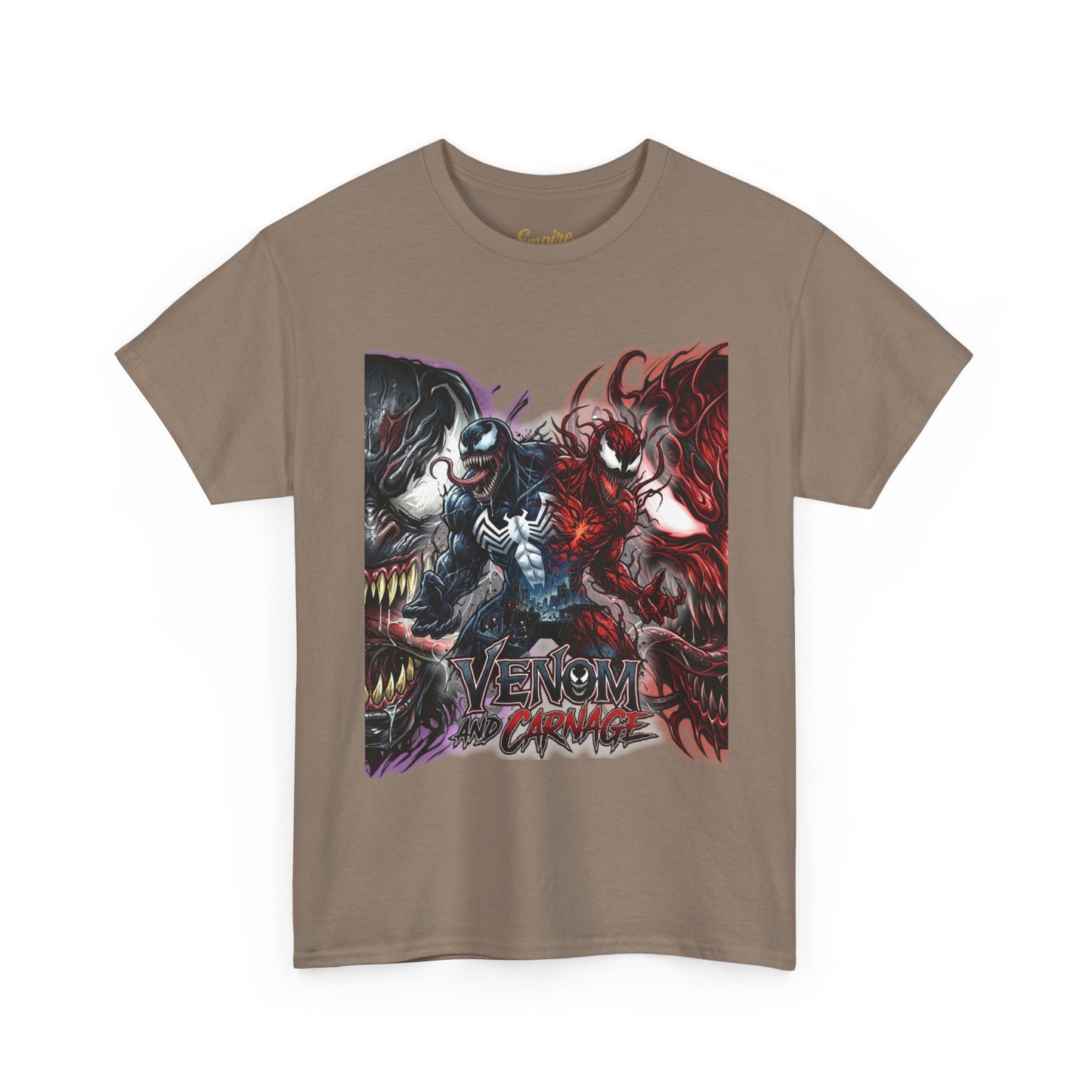 Venom vs Carnage Graphic Tee - Comic Movie Villains Shirt