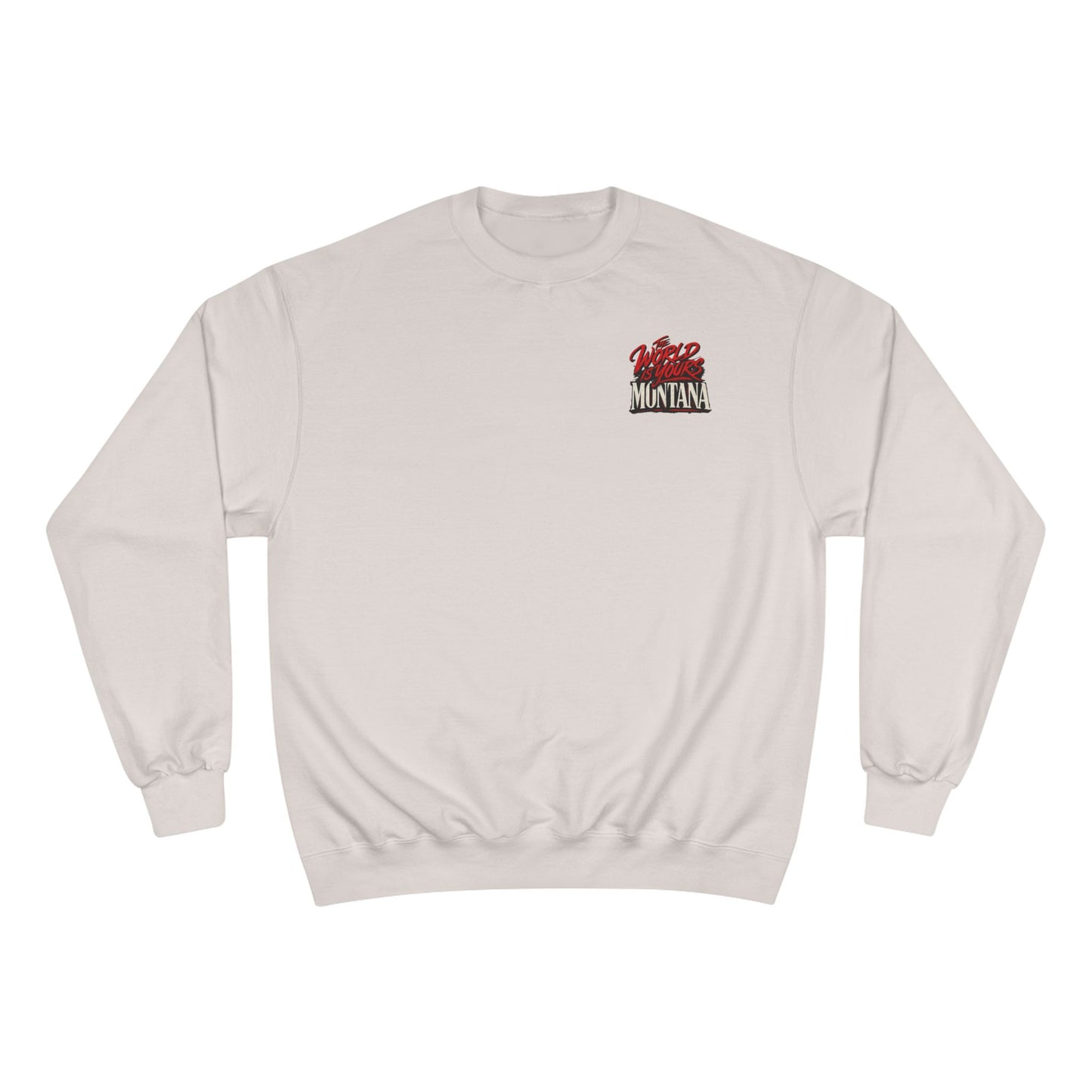 Montana Scarface Graphic Sweatshirt — "The World Is Yours" Vintage Movie Crewneck
